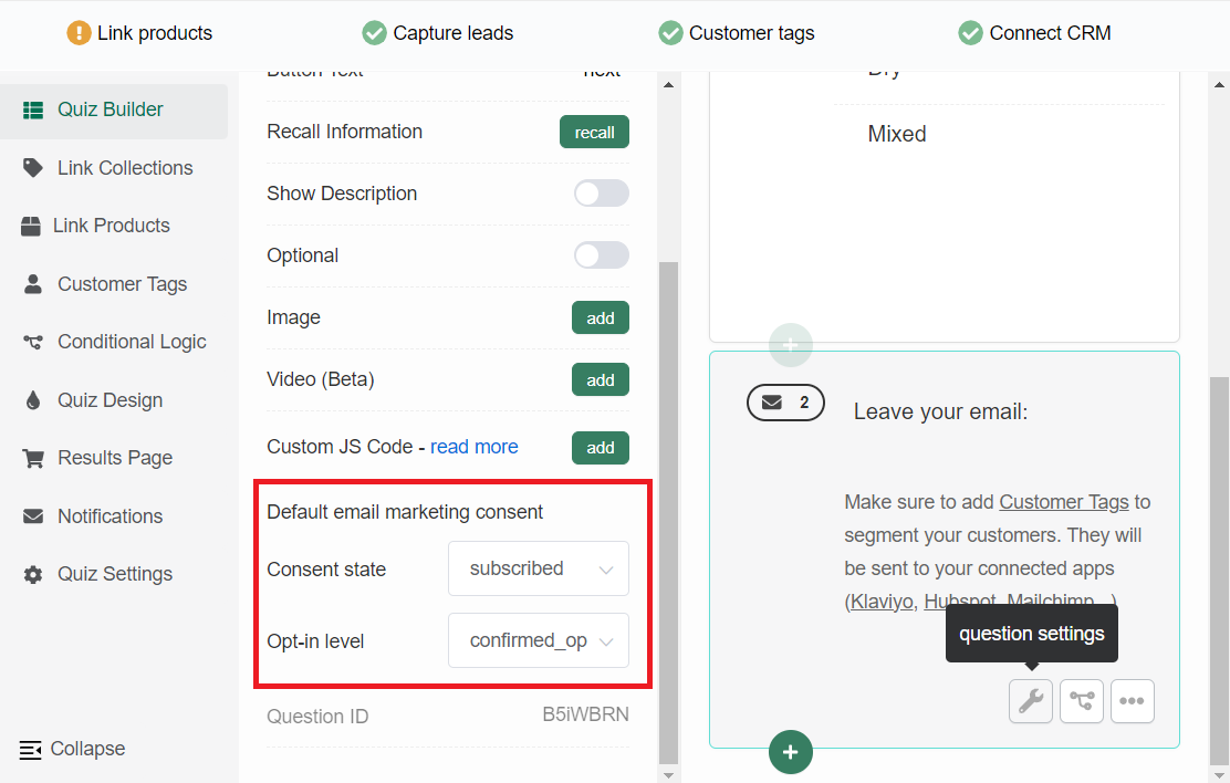 how to send leads to shopify customers consent.png
